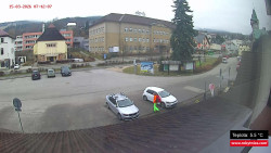 Střed obce Rokytnice nad Jizerou