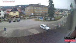 Střed obce Rokytnice nad Jizerou