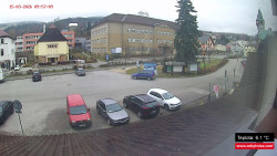 Střed obce Rokytnice nad Jizerou