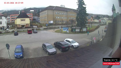 Střed obce Rokytnice nad Jizerou