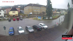 Střed obce Rokytnice nad Jizerou