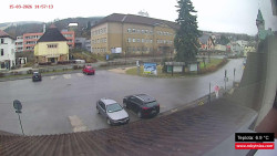 Střed obce Rokytnice nad Jizerou