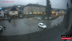 Střed obce Rokytnice nad Jizerou