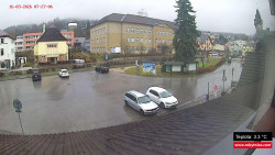 Střed obce Rokytnice nad Jizerou