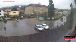 Střed obce Rokytnice nad Jizerou