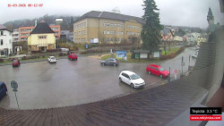 Střed obce Rokytnice nad Jizerou