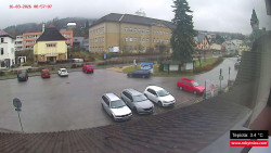 Střed obce Rokytnice nad Jizerou