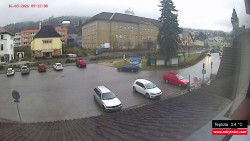 Střed obce Rokytnice nad Jizerou