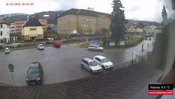 Střed obce Rokytnice nad Jizerou