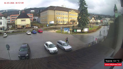 Střed obce Rokytnice nad Jizerou