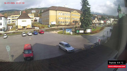 Střed obce Rokytnice nad Jizerou