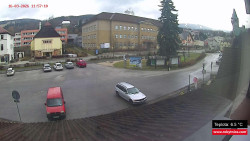 Střed obce Rokytnice nad Jizerou