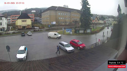 Střed obce Rokytnice nad Jizerou