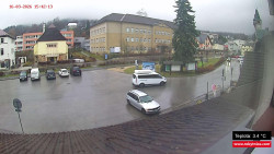 Střed obce Rokytnice nad Jizerou