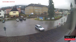 Střed obce Rokytnice nad Jizerou