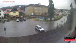 Střed obce Rokytnice nad Jizerou