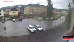 Střed obce Rokytnice nad Jizerou