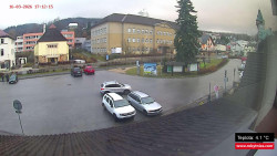 Střed obce Rokytnice nad Jizerou