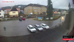 Střed obce Rokytnice nad Jizerou