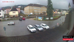 Střed obce Rokytnice nad Jizerou