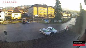 Město Rokytnice nad Jizerou - Střed obce Rokytnice nad Jizerou - 17.3.2026 v 07:15 Město Rokytnice nad Jizerou - Střed obce Rokytnice nad Jizerou - 17.3.2026 v 07:15