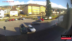 Střed obce Rokytnice nad Jizerou