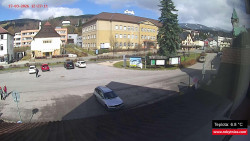 Střed obce Rokytnice nad Jizerou