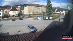 Střed obce Rokytnice nad Jizerou