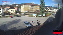 Střed obce Rokytnice nad Jizerou