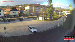 Střed obce Rokytnice nad Jizerou