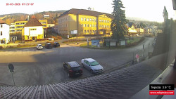 Střed obce Rokytnice nad Jizerou