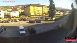 Střed obce Rokytnice nad Jizerou