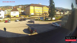 Střed obce Rokytnice nad Jizerou