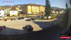 Střed obce Rokytnice nad Jizerou