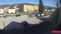 Střed obce Rokytnice nad Jizerou