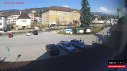 Střed obce Rokytnice nad Jizerou