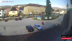 Střed obce Rokytnice nad Jizerou