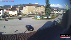 Střed obce Rokytnice nad Jizerou