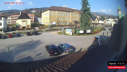 Střed obce Rokytnice nad Jizerou