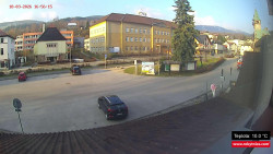 Střed obce Rokytnice nad Jizerou