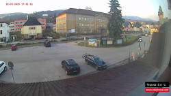 Střed obce Rokytnice nad Jizerou