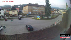 Střed obce Rokytnice nad Jizerou