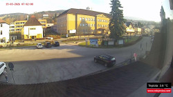 Střed obce Rokytnice nad Jizerou