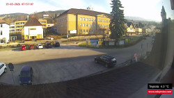 Střed obce Rokytnice nad Jizerou