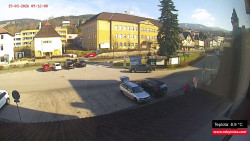 Střed obce Rokytnice nad Jizerou