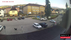 Střed obce Rokytnice nad Jizerou