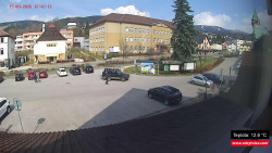 Střed obce Rokytnice nad Jizerou