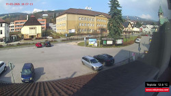 Střed obce Rokytnice nad Jizerou