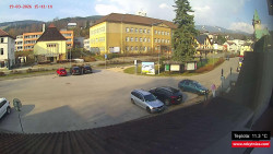 Střed obce Rokytnice nad Jizerou