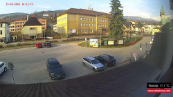 Střed obce Rokytnice nad Jizerou